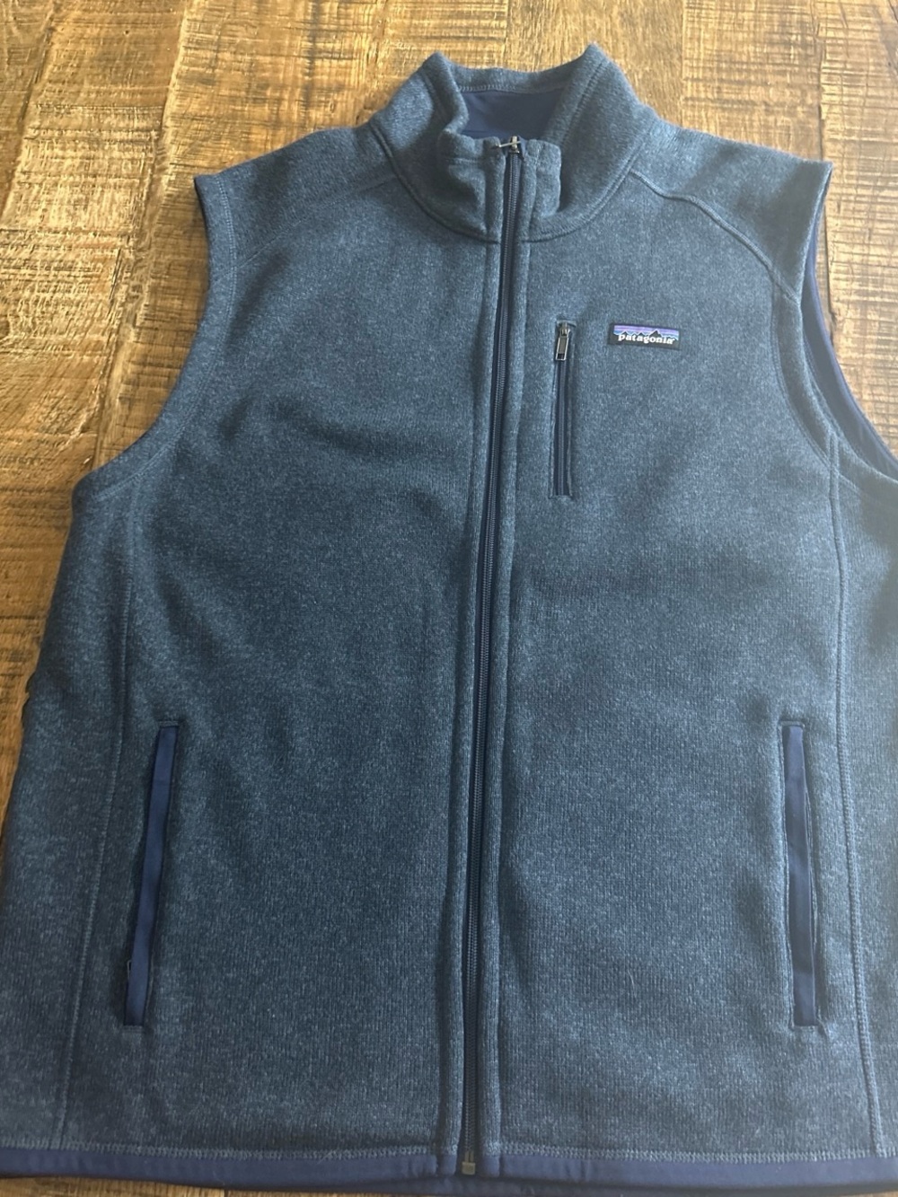 Patagonia Men's Dark Navy Full-Zip Fleece Vest